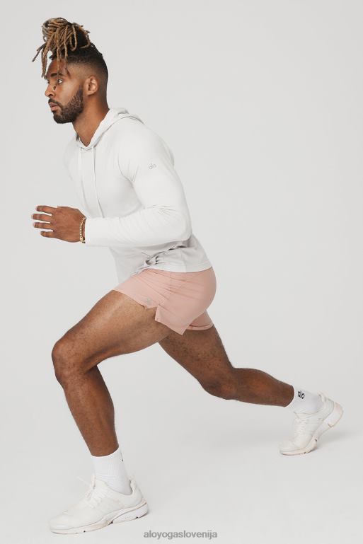 moški 5'' prilagodi teče kratko Alo Yoga dna mehka glina X862Z1782