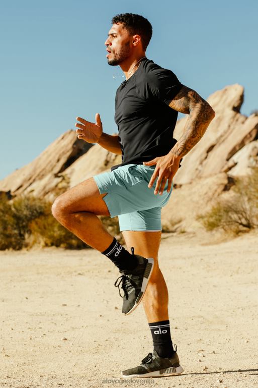 moški 7'' ponovitev kratka Alo Yoga dna modra agava X862Z1772