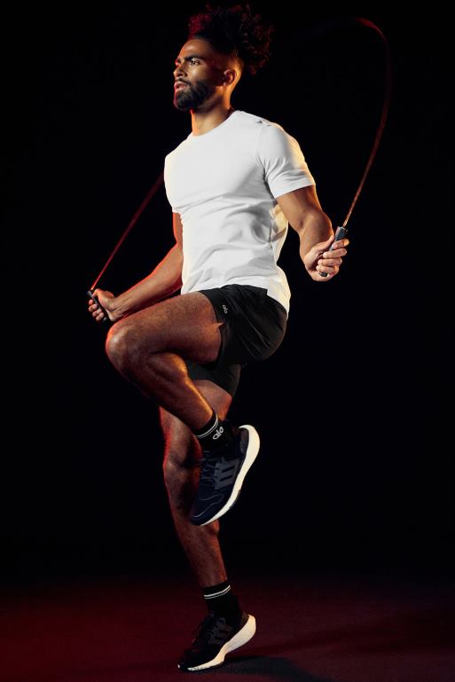 moški 7'' športni kratki Alo Yoga dna Črna X862Z1535