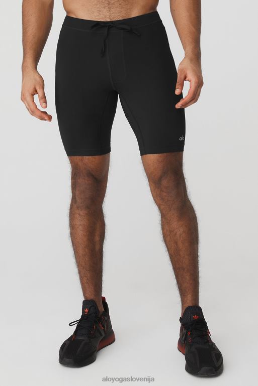 moški 9'' warrior kompresijski kratki Alo Yoga dna jet črna X862Z1432