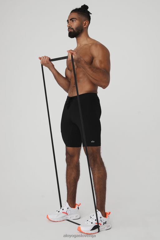 moški 9'' warrior kompresijski kratki Alo Yoga dna jet črna X862Z1432