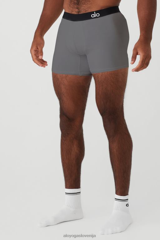 moški dnevne in nočne boksarske hlače Alo Yoga dna siva X862Z1466