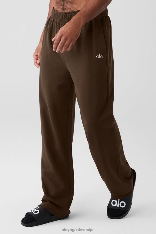 moški accolade trenirka z ravnimi nogami Alo Yoga dna espresso X862Z1553