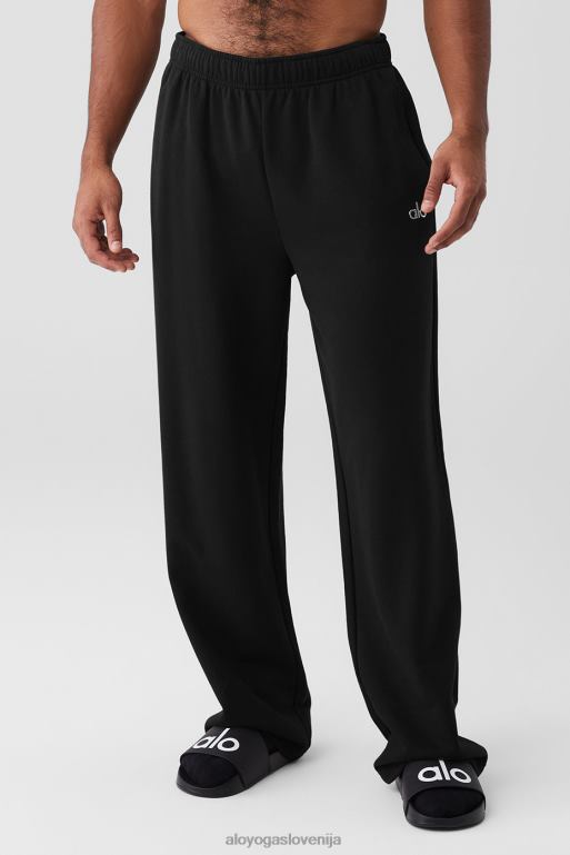 moški accolade trenirka z ravnimi nogami Alo Yoga dna Črna X862Z1453