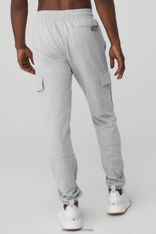 moški highline cargo trenirka Alo Yoga dna atletsko heather siva X862Z1631