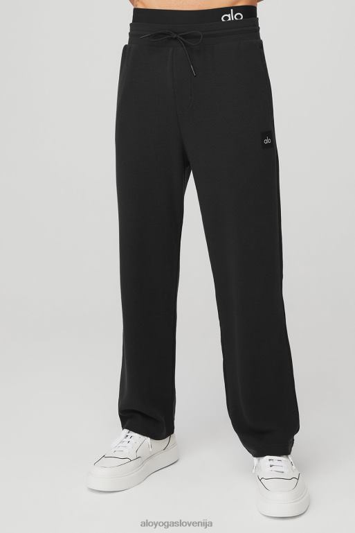 moški mikro vafelj trenirka za hitro prekinitev Alo Yoga dna Črna X862Z1423