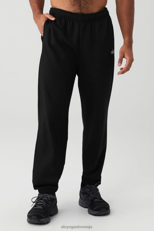 moški priznanje trenirka Alo Yoga dna Črna X862Z1406