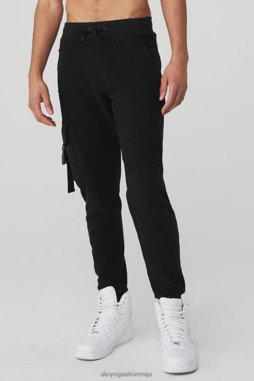 moški ulične trenirke Alo Yoga dna Črna X862Z1431
