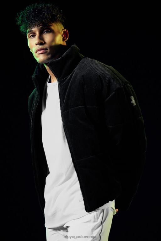 moški velvet odrska puferica Alo Yoga vrhnja oblačila Črna X862Z1427