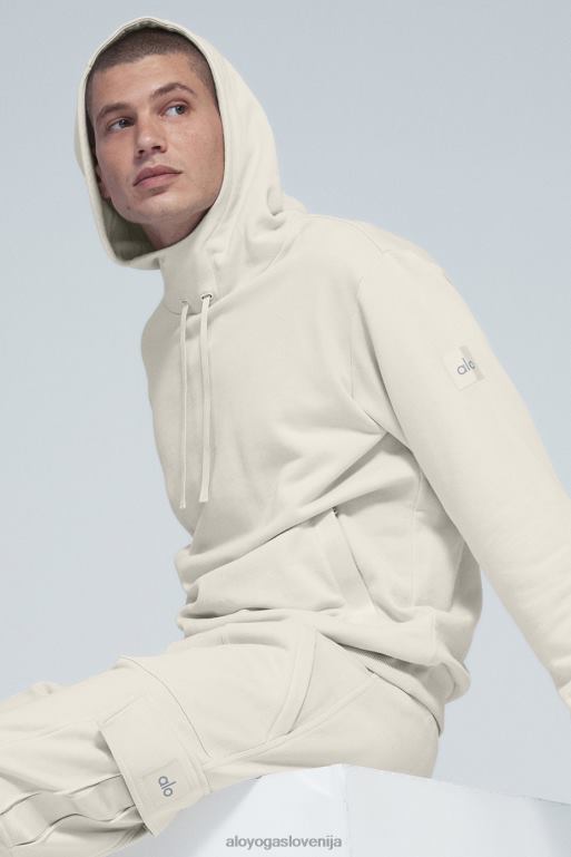 moški Highline pulover s kapuco Alo Yoga vrhnja oblačila kost X862Z1751