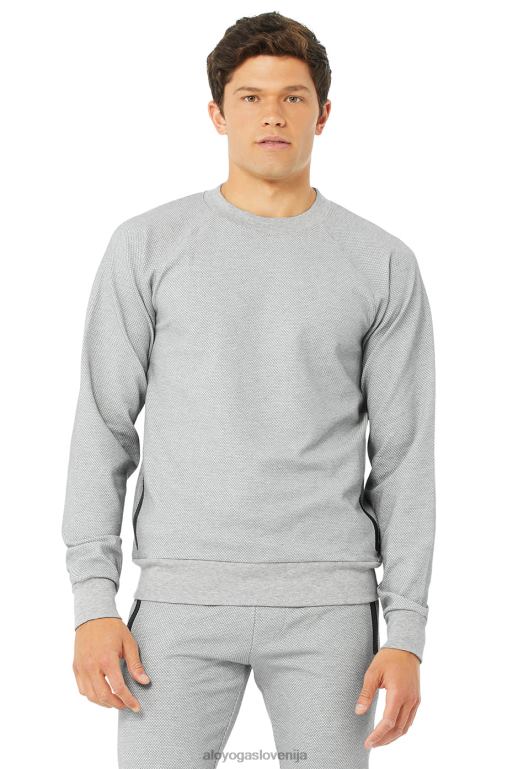 moški impel pulover Alo Yoga vrhnja oblačila heather siva X862Z1746