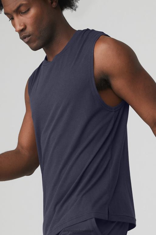 moški Triumph mišični rezervoar Alo Yoga vrhovi prava mornarica X862Z1785