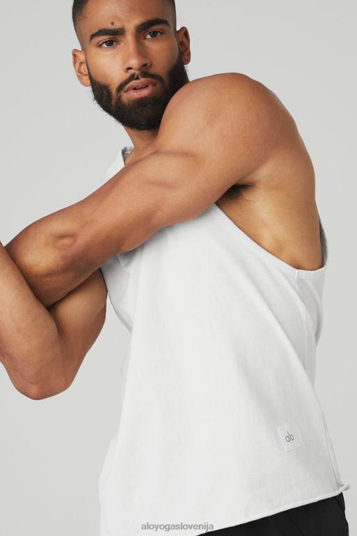 moški družba tank Alo Yoga vrhovi bela X862Z1655