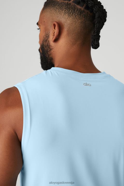 moški idol performance tank Alo Yoga vrhovi mirno modra X862Z1499