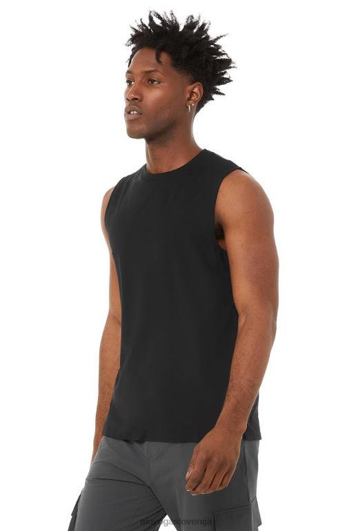 moški idol performance tank Alo Yoga vrhovi Črna X862Z1493