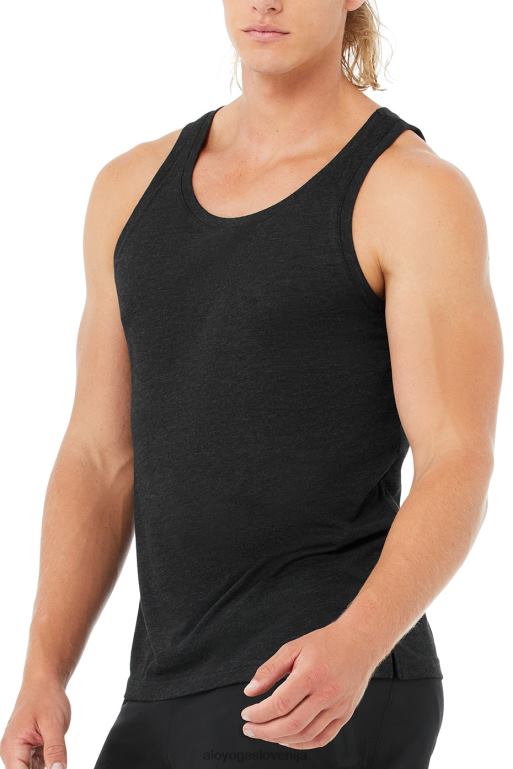 moški triumph tank Alo Yoga vrhovi črna vresa X862Z1649
