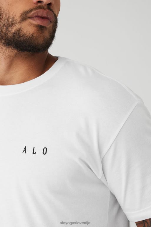 moški alo maison s kratkimi rokavi Alo Yoga vrhovi bela X862Z1647