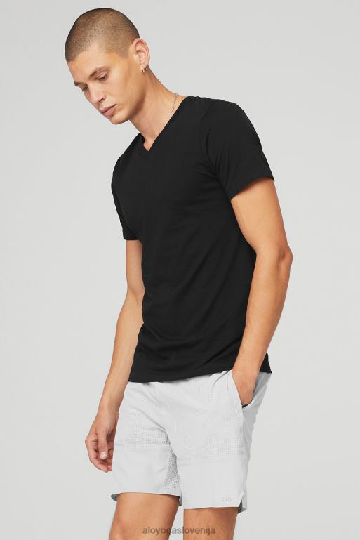 moški majica z v-izrezom triumph Alo Yoga vrhovi Črna X862Z1642