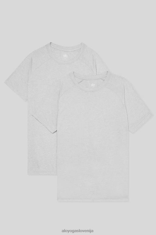 moški triumph majica z okroglim izrezom (2 paketa) Alo Yoga vrhovi mehko X862Z1638