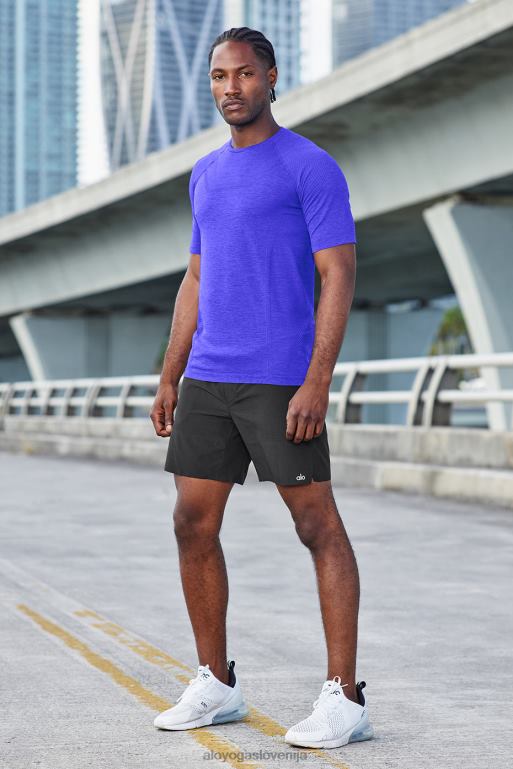 moški amplify brezšivna majica s kratkimi rokavi Alo Yoga vrhovi alo modra X862Z1811