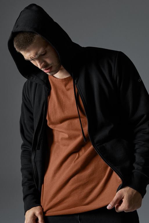 moški družba majica z ovratnikom Alo Yoga vrhovi rja X862Z1382