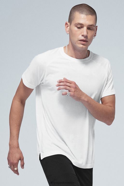 moški majica z okroglim izrezom triumph Alo Yoga vrhovi bela X862Z1289