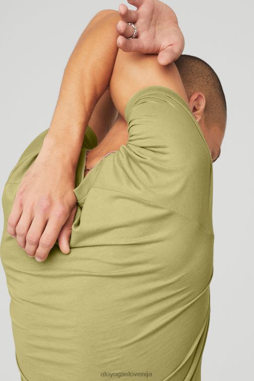 moški majica z okroglim izrezom triumph Alo Yoga vrhovi wasabi X862Z1799