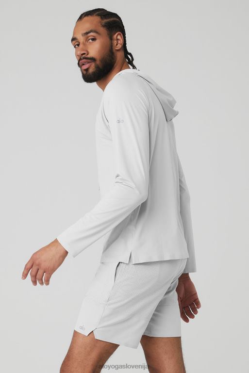 moški idol tekač s kapuco Alo Yoga vrhovi titan X862Z1500