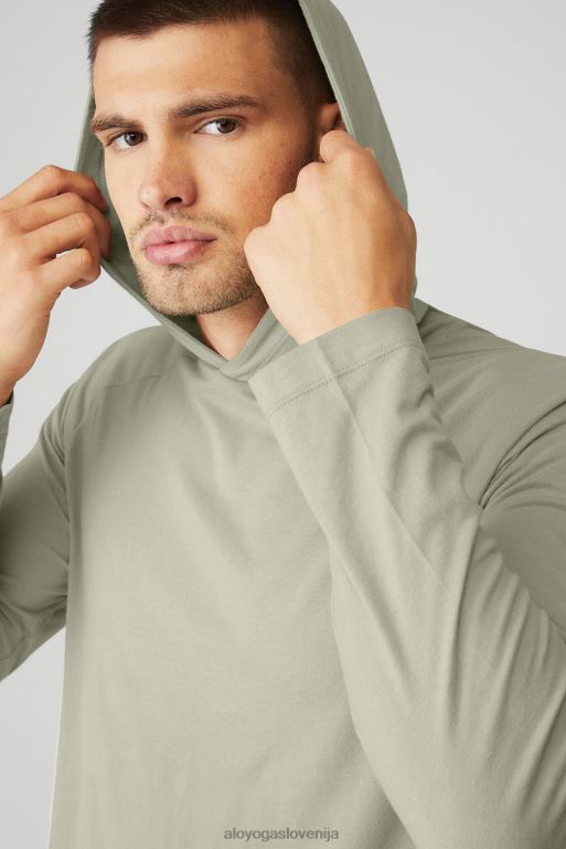 moški jedrni tekač s kapuco Alo Yoga vrhovi apnenec X862Z1542