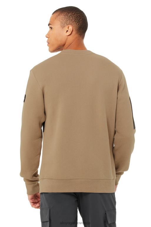 moški prečni pulover Alo Yoga vrhovi gramoz/antracit X862Z1734