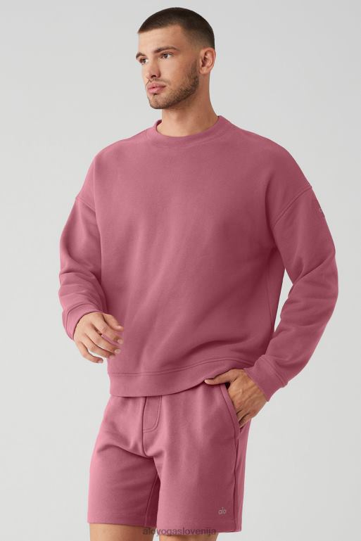 moški znan težak pulover z okroglim izrezom Alo Yoga vrhovi mars glina X862Z1599