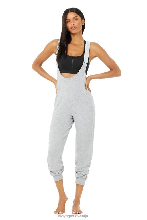 ženske layback kombinezon Alo Yoga dna atletsko heather siva X862Z1285