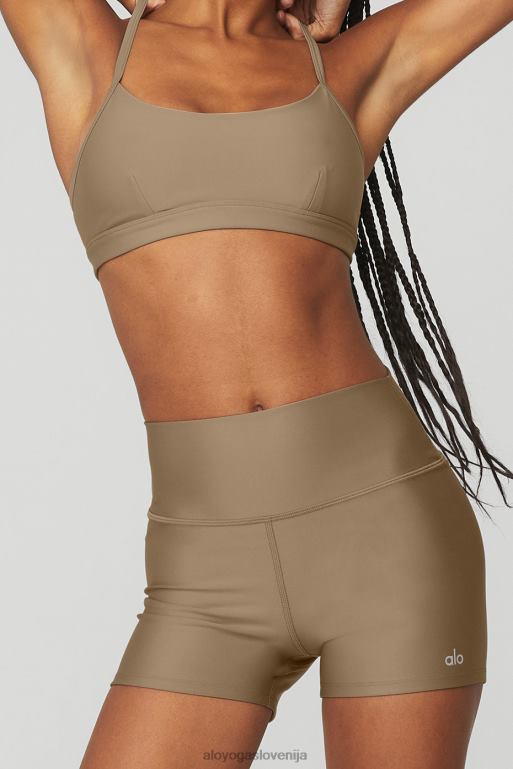 ženske 3'' kratke hlače z visokim pasom Alo Yoga dna prodnik X862Z1214