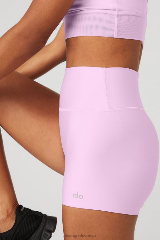 ženske 3'' kratke hlače z visokim pasom Alo Yoga dna sladkorna sliva roza X862Z208