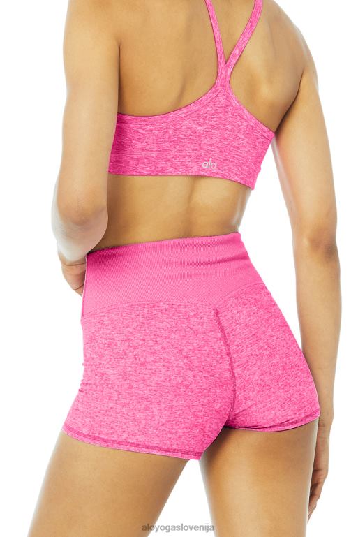 ženske alosoft aura kratka Alo Yoga dna neon roza heather X862Z1260