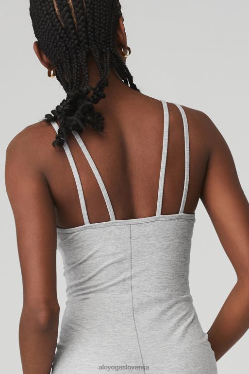 ženske alosoft sončni kombinezon Alo Yoga dna atletsko heather siva X862Z188