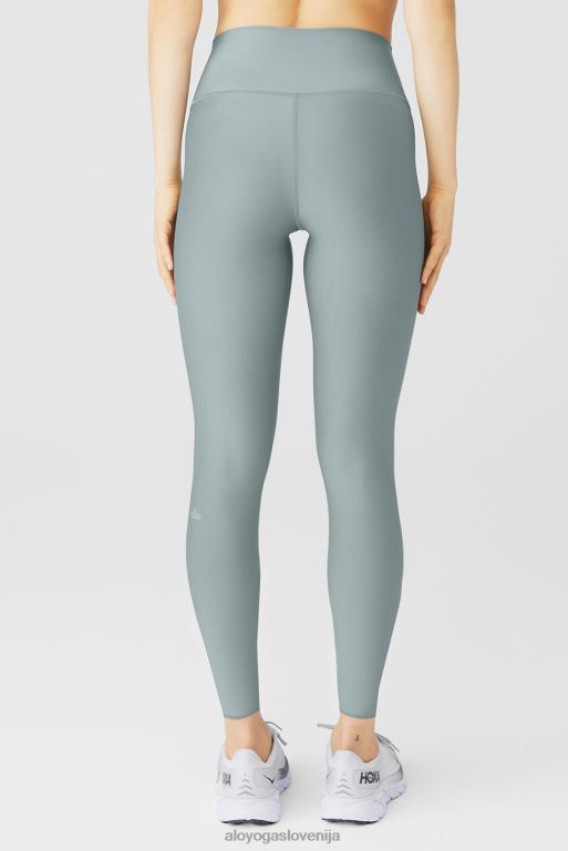 ženske 7/8 pajkice z visokim pasom Alo Yoga dna kozmično siva X862Z16