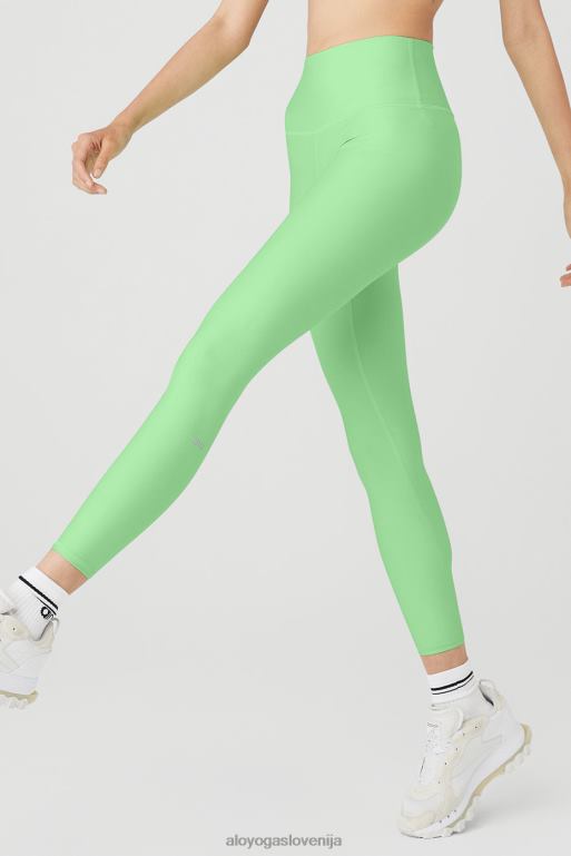 ženske 7/8 pajkice z visokim pasom Alo Yoga dna ultramint X862Z6