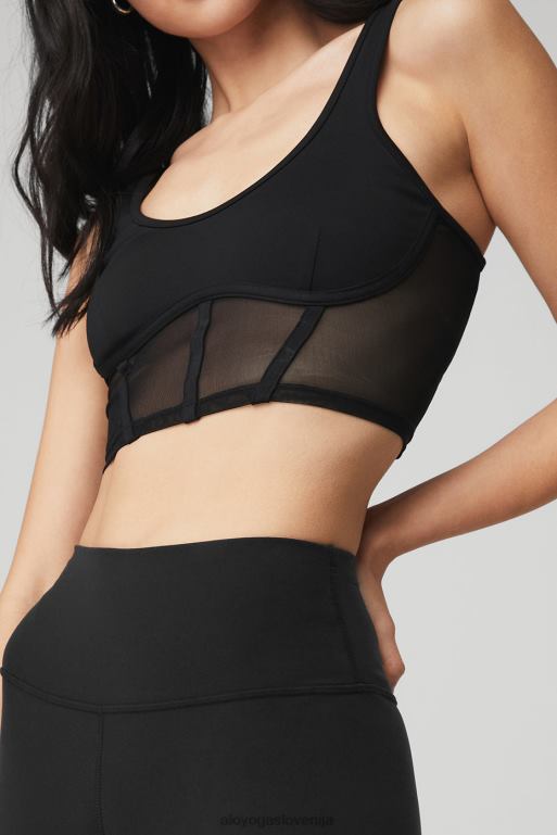 ženske Airbrush pajkice z visokim pasom Alo Yoga dna Črna X862Z53