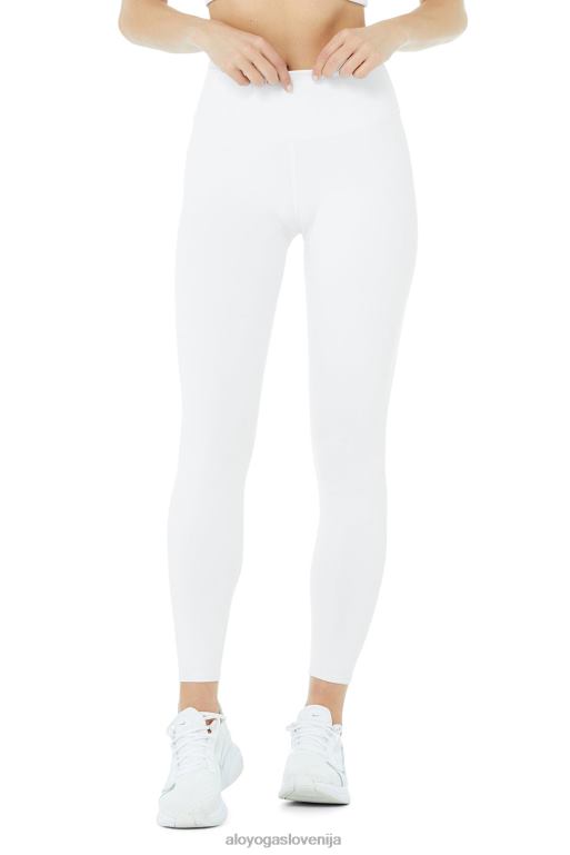 ženske airbrush capri z visokim pasom Alo Yoga dna bela X862Z117