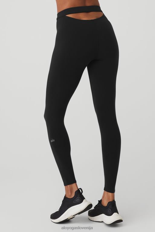 ženske airbrush hot shot pajkice Alo Yoga dna Črna X862Z181