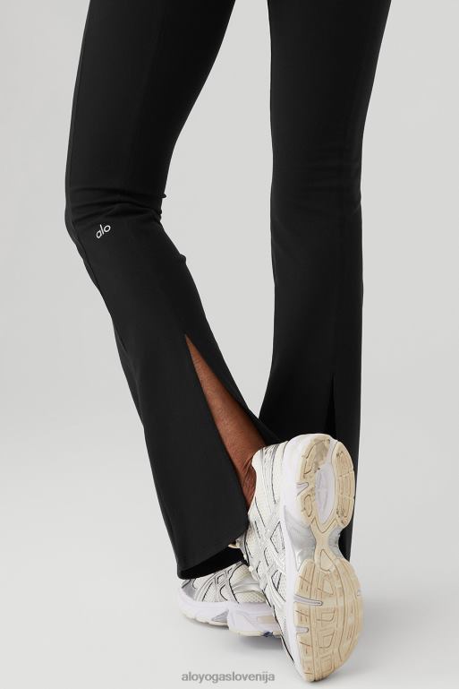 ženske airbrush pajkice z visokim pasom Alo Yoga dna Črna X862Z141