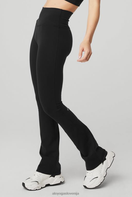 ženske airbrush pajkice z visokim pasom Alo Yoga dna Črna X862Z43