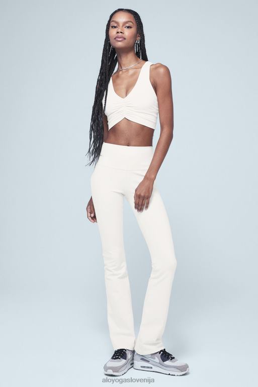 ženske airbrush pajkice z visokim pasom Alo Yoga dna slonovina X862Z44