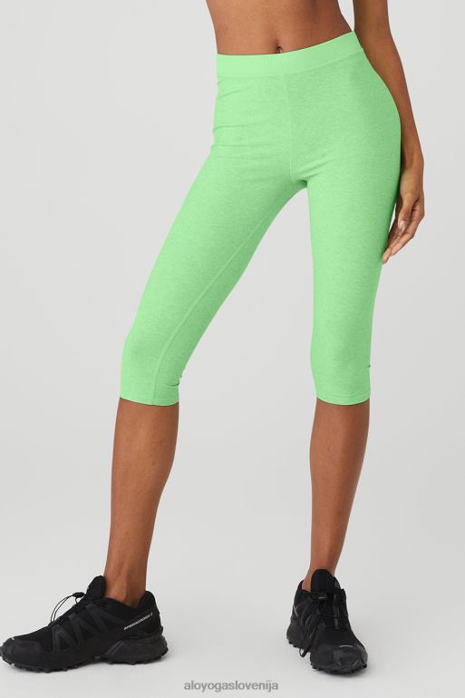 ženske ikonični kapri 90-ih z visokim pasom alosoft Alo Yoga dna ultramint heather X862Z97