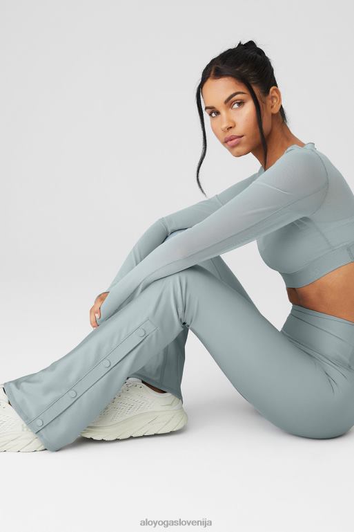 ženske pajkice airlift z visokim pasom za spremembo igre Alo Yoga dna kozmično siva X862Z50