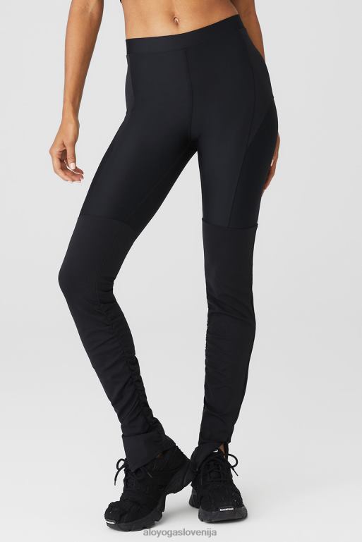 ženske pajkice ulične boginje airlift z visokim pasom Alo Yoga dna Črna X862Z88