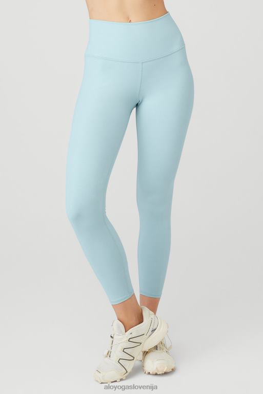 ženske tople airbrush nokturno pajkice z visokim pasom Alo Yoga dna kreda modra X862Z111