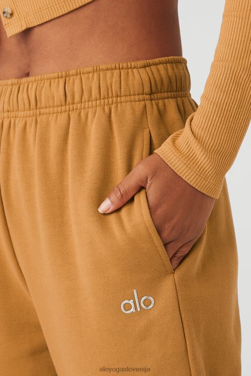 ženske accolade trenirka z ravnimi nogami Alo Yoga dna karamele X862Z267