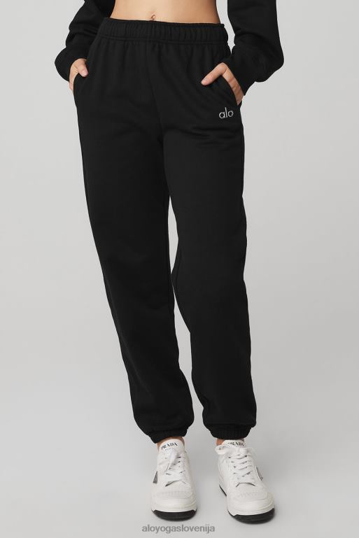 ženske priznanje trenirka Alo Yoga dna Črna X862Z253